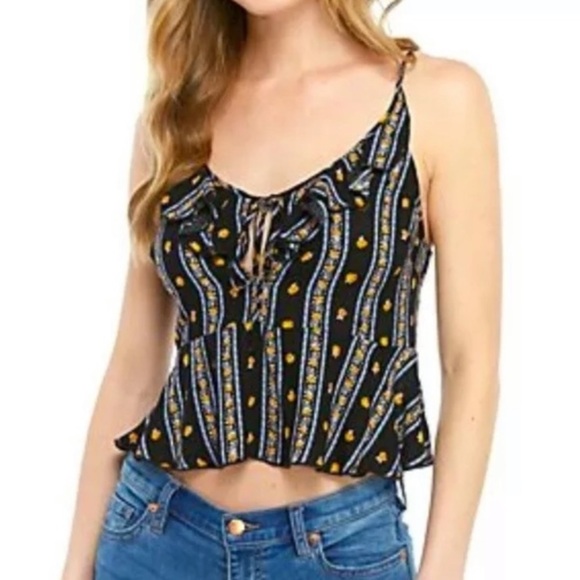 NWT Free People Love to Love Printed Cami Top S - Picture 1 of 6